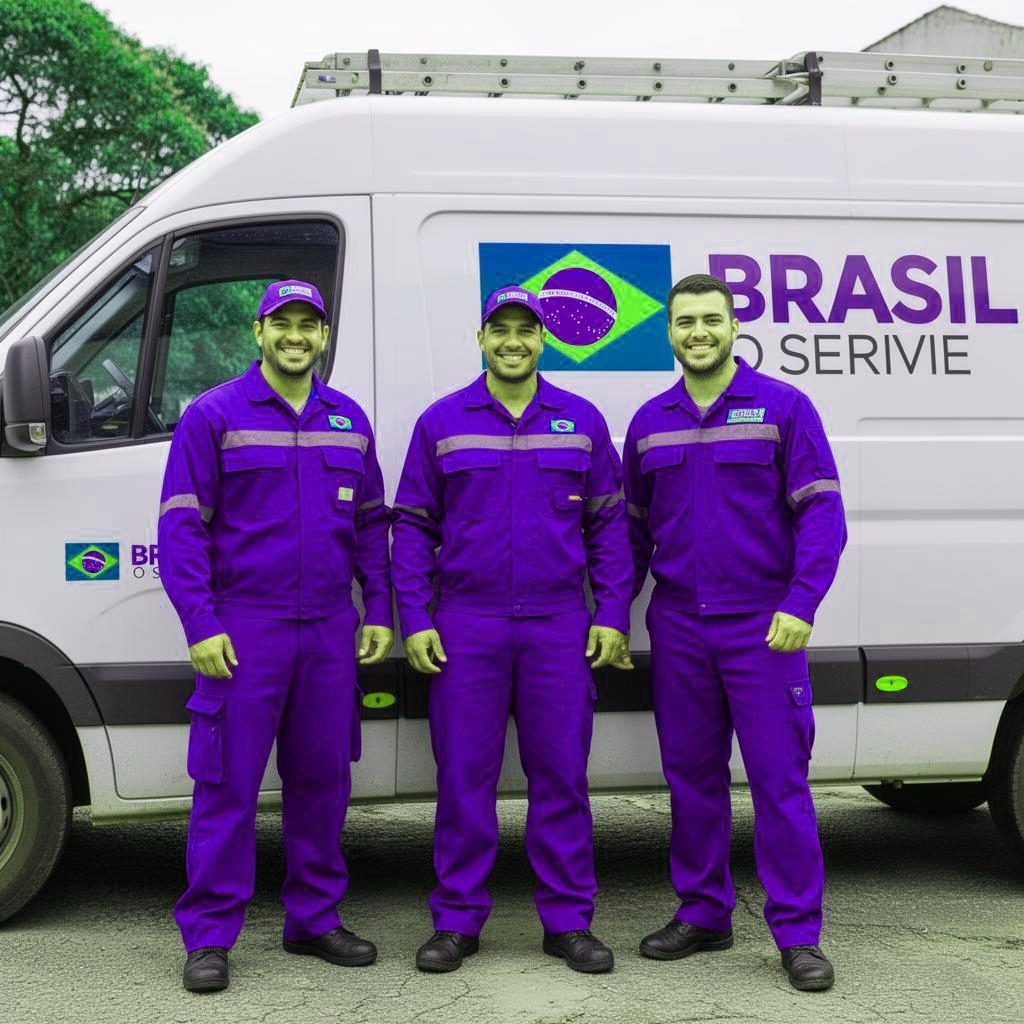 Equipe da desentupidora em Arapongas
